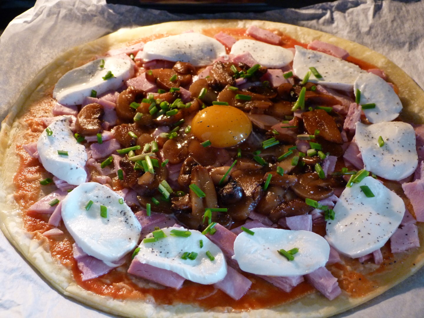 Recette Pizza Jambon Champignon Mozzarella Con Fession